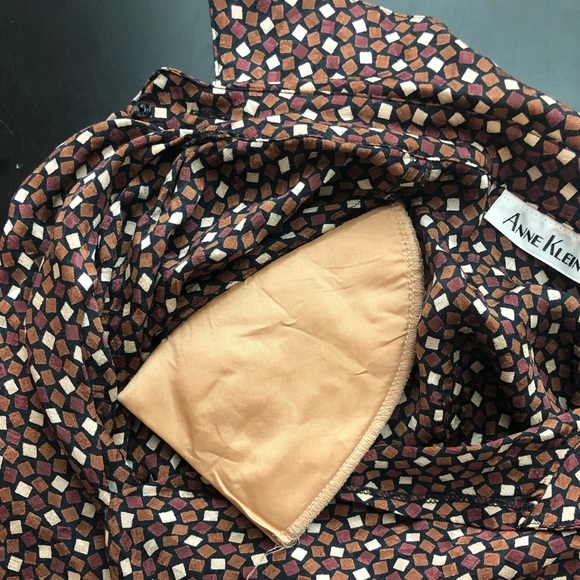 Anne Klein Vintage Button Down Long Sleeve Blouse - Picture 6 of 7